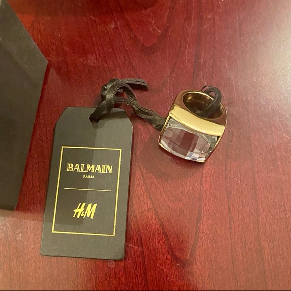 Balmain X H&M Transparent Collection Ring. SZ-XS/S BNIB - Picture 2 of 6